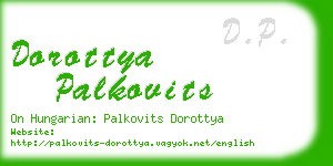 dorottya palkovits business card